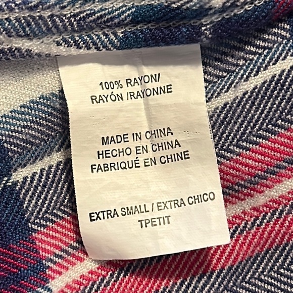 Rails Hunter Plaid Flannel Long Sleeve Button Down Shirt Super Soft Size XS - Picture 12 of 13